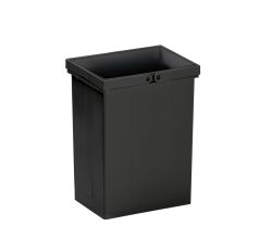 WESCO 8011778 Ersatzeimer anthrazit 8 Liter Volumen, Doppelbügel aus Kunststoff / Eimer