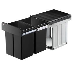 WESCO 887911-11 Abfallsorter DOUBLE MASTER MAXI 40 DT ab 40 cm Schrankbreite / Abfallvolumen 40 Liter (2x20) / Profiline 40 DT
