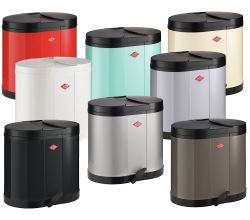 WESCO ÖKOSAMMLER 170 mit 30 (2x 15) Liter Volumen und Fußtritt / 2-fach Trennung / Mülleimer