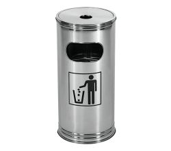 WESCO 151634-41 Standascher EDELSTAHL inklusive Abfallvolumen 15 Liter / Mülleimer / Ascher