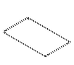 WESCO 8011880 Gesamtdeckel anthrazit 500er Breite, Metall / Ersatzdeckel