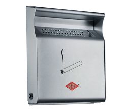WESCO 395001-11 Wandascher SILBER aus hochwertig lackiertem Stahlblech / Ascher