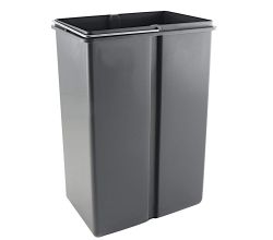 WESCO Ersatzeimer M8358512-5 in oriongrau mit 10 L Volumen / Eimer / Mülleimer / Abfalleimer / Einsatz