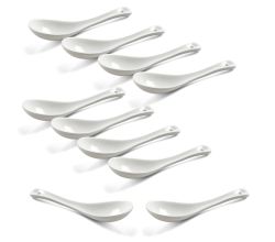 10er SET - Porzellan Löffel 14 cm von Maxwell & Williams Accessoires / Porzellanlöffel