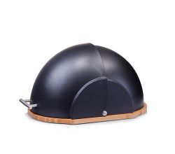 ZELLER Brotkasten 27282 aus Bambus / Kunststoff, schwarz, 37 x 26 x 20,5 cm