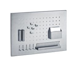 ZELLER 11125 Memoboard mit Utensilien, Edelstahl, ca. 50 x 35 cm