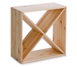 ZELLER Weinregal 13170 für 24 Flaschen, zertifiziertes Kiefernholz / Weinflaschen-Regalsystem
