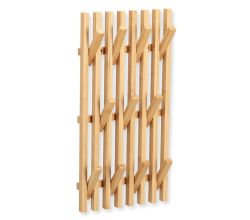 ZELLER Wandgarderobe 13827 aus Bambus, ca. 25,5 x 3,5 x 50 cm