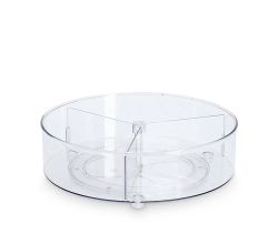 ZELLER 14747 Dreh-Organizer 3-Fach-Aufteilung, Kunststoff / Kunststoffbox
