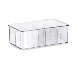 ZELLER 14772 Organizer mit 8 Fächern, Kunststoff ca. 27,5 x 16,5 x 9,5 cm