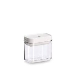 ZELLER 14774 Vorratsdose 380 ml aus Kunststoff transparent, Deckel creme ca. 11 x 7 x 10 cm