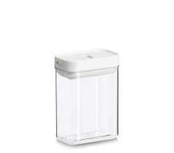 ZELLER 14775 Vorratsdose 670 ml aus Kunststoff transparent, Deckel creme ca. 11 x 7 x 15 cm