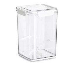 ZELLER 14778 Vorratsdose 5100 ml aus Kunststoff transparent mit Löffel, ca. 18 x 18 x 24,7 cm