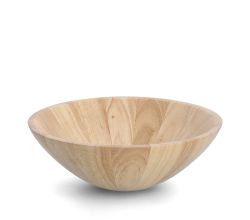 ZELLER 24022 Schale aus Gummibaumholz, ca. Ø 30 x 10,5 cm