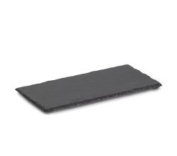 ZELLER 24524 Servierplatte aus Schiefer, ca. 30 x 15 x 0,7 cm