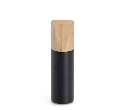 ZELLER 24808 Salz-/ Pfeffermühle, Gummibaum, schwarz, ca. Ø 5 x 18,2 cm