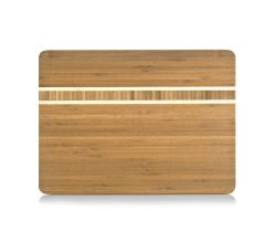 ZELLER 25236 Schneidebrett aus Bambus, ca. 34 x 25 x 1,6 cm