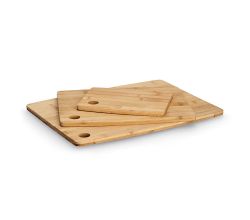 ZELLER 25644 Schneidebretter-Set 3-tlg., Bambus