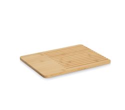 ZELLER 25648 Brot-Schneidebrett, Bambus, ca. 33 x 25 x 1,2 cm