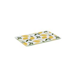 ZELLER 26336 Glasschneideplatte LEMON aus Sicherheitsglas, ca. 30 x 20 cm