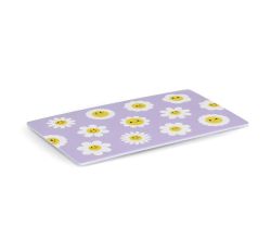 ZELLER 26485 Frühstücksbrettchen HAPPY FLOWERS aus Melamin