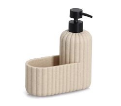 ZELLER 26496 Spülbecken-Organizer aus Polyresin, beige, ca. 17 × 8 × 19 cm