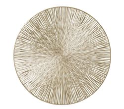ZELLER 27124 Platzset, Kunststoff, GOLD, ca. Ø 38 cm