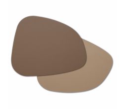 ZELLER 27152 Platzset 2 TONE, Kunstleder, beige/braun, ca. 34 x 42 cm