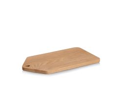 ZELLER 25683 Schneide-/ Servierbrett, Eiche, ca. 36,3 x 20,3 x 1,5 cm